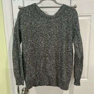 American Eagle Outfitters Crew Neck Sweater Soft Knit With Open Back